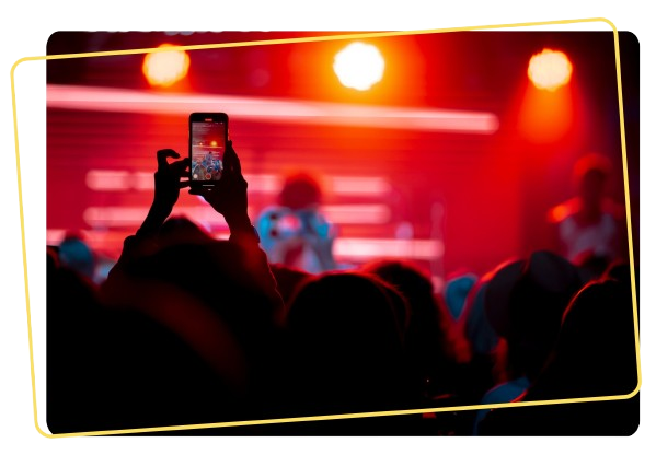 artists performing at a college festival in India